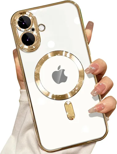 Vista 21 de Misscase Funda MagSafe compatible con iPhone 12 Pro Max con protector de lente de cámara, protección completa, funda magnética transparente