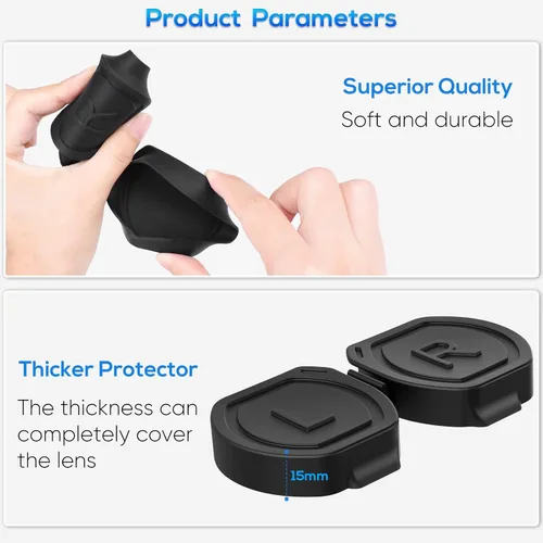 Vista 7 de YUANHOT - Protector de lente de silicona para PSVR2, cubierta protectora contra el polvo de una sola pieza para PSVR2, accesorios de protección