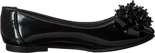 Vista 3 de Swea Pea & Lilli Pisos para niñas con lazo de perlas Charol negro