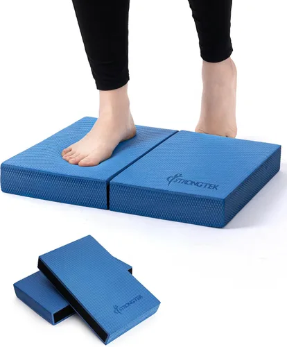 Vista 7 de StrongTek 2-in-1 Foam Balance Pad and Kneeling Pad, 15.8 or 19 in Sizes L-negro