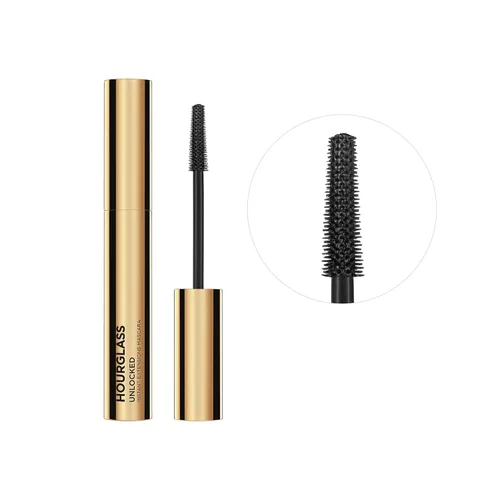 Vista 3 de Hourglass Máscara de extensión instantánea desbloqueada, rímel de tubo levanta, define y alarga dramáticamente para pestañas abanadas, pestañas