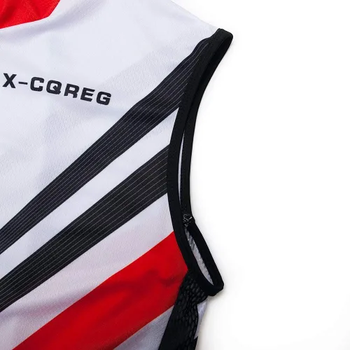 Vista 5 de X-CQREG Maillot de ciclismo para hombre, sin mangas, ropa de verano, ciclismo, chaleco transpirable
