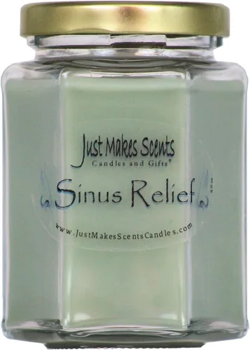 Vista 5 de Paquete de 3 velas de soja mezcladas perfumadas con alivio sinusal con alcanfor y eucalipto (8 onzas)