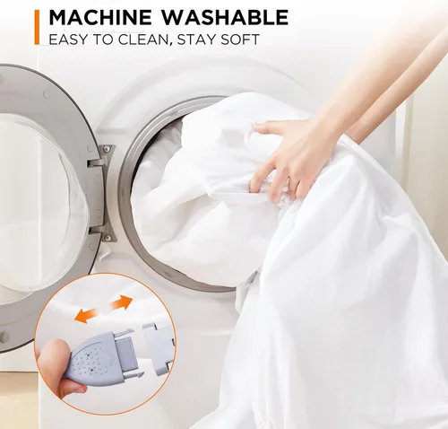 Vista 7 de Westinghouse Protector de colchón térmico King, cómodo protector de colchón eléctrico con 10 ajustes de calefacción y apagado automático de 1 a 12