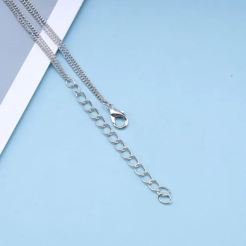 Vista 7 de YienDoo Collar de corazón de cristal con capas de estilo bohemio, gargantilla de corazón de amor, collar con dije de corazón, collar de plata