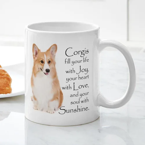 Vista 5 de CafePress Pembroke Corgi - Taza de café de cerámica, taza de té, 11 onzas