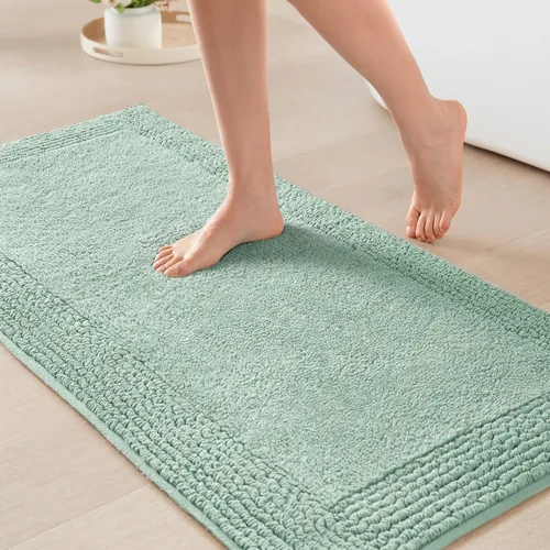 Vista 17 de Madison Park Splendor - Alfombra de baño reversible 100% algodón con mechones - 3000 GSM calidad hotelera lujosa felpa de pelo medio alfombrilla