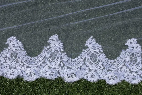 Vista 6 de Cola larga catedral velos de boda blanco marfil para novia velo de novia accesorios