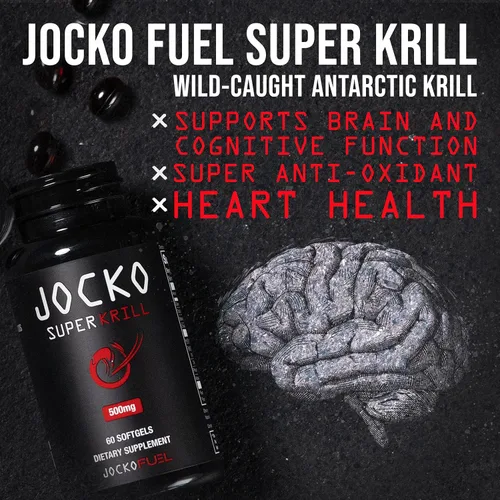 Vista 9 de Jocko Fuel Paquete de suplemento de aceite de krill Omega 3 y Guerra Fría