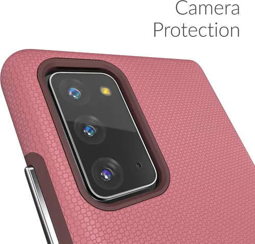 Vista 3 de Crave Galaxy Note 20 Caso, Funda De Doble Capa De Protección A Prueba De Golpes Para Samsung Galaxy Note 20 (6.7 Pulgadas) - Berry