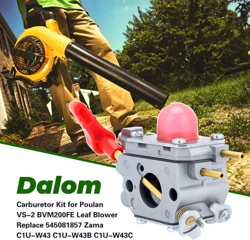 Vista 3 de Dalom Carburador BVM200FE compatible con Poulan 545081857 Craftsman 25CC Soplador de hojas Kit de carbohidratos Reemplazar 358794700 358794765
