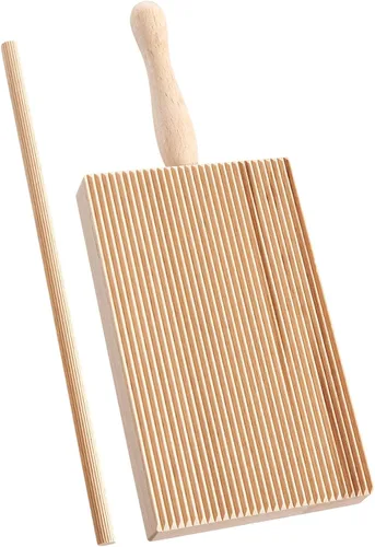 Vista 9 de Fante's Tableros de ñoquis, madera de haya, fabricadas en Italia, para dar forma a los ñoquis, añadir textura, sostener más salsa y cocina