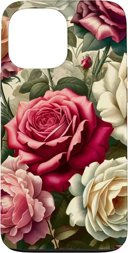 Vista 23 de Funda con diseño floral para iPhone 16 con diseño floral estilo victoriano