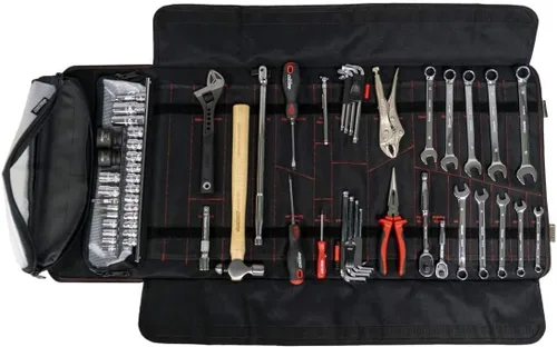 Vista 3 de BOXO USA Rollo de Herramientas UTV - Kit de Herramientas Definitivo para Side by Side, Polaris RZR, CanAm, UTV, Camión (Rollo de Herramientas)