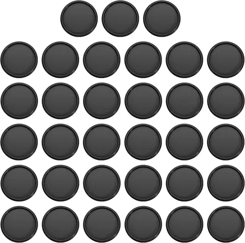 Vista 12 de PATIKIL Discos de encuadernación de libros de plástico de 0.748 in, paquete de 33 discos de expansión de disco redondos para planificador de Negro