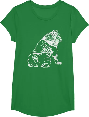 Vista 80 de Gracioso Bulldog Inglés playera perro Hund playera regalo, Azul (Heather blue)
