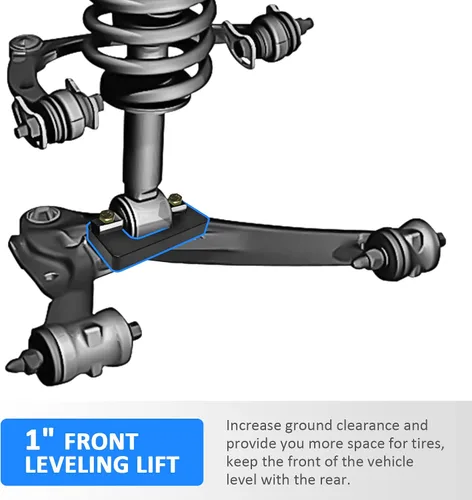 Vista 3 de WSays Kit espaciador de elevación de nivelación frontal de 1" compatible con Chevy Silverado/Tahoe/Suburban/Avalanche apto para GMC