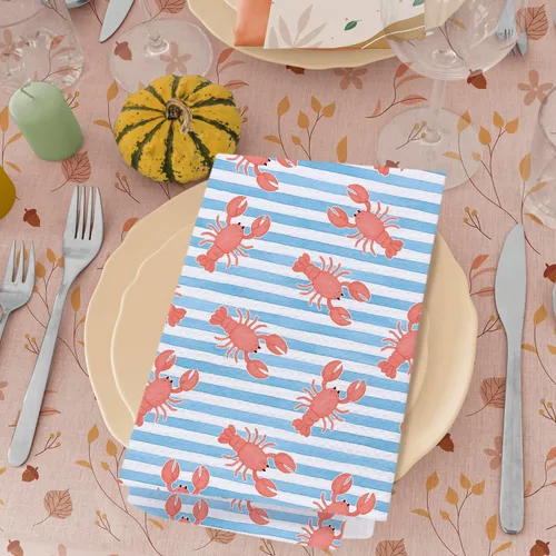 Vista 4 de SPBL&L Toallas de Cocina de Langosta - Decoración de Langosta, Toallas de Mano Náuticas para Baño, Toallas de Platos Costeras Náuticas de Playa