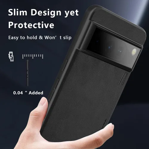 Vista 5 de X-level Funda protectora para Google Pixel 8, delgada, de doble capa, a prueba de golpes, cuerpo completo, parte trasera de policarbonato duro