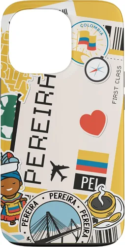 Vista 10 de Flight Boarding Pass Tag Label to Destination Pereira Case for iPhone 16