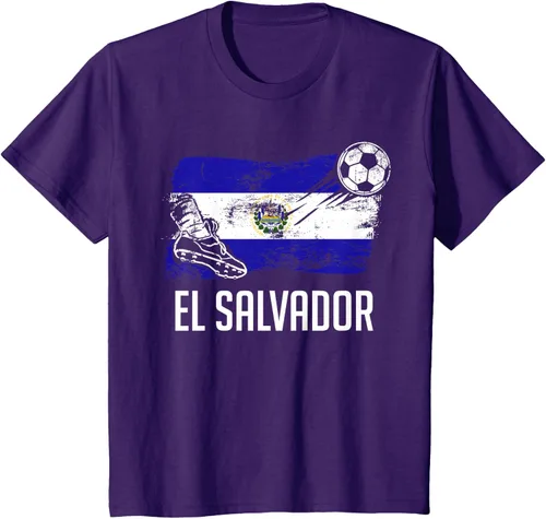 Vista 58 de Camiseta salvadoreña con bandera de fútbol salvadoreño