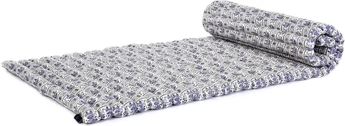 Vista 19 de Leewadee - Colchón de piso plegable - Futón japonés enrollable -Alfombra de tatami triple pliegue - Cama de piso para invitados - Colchón de camping
