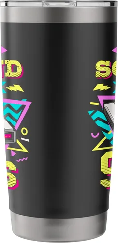Vista 4 de 90s Nostalgia Retro 90s Dial Up Internet Vintage Stainless Steel Insulated Tumbler