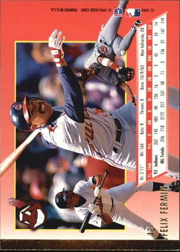 Vista 2 de 1994 Ultra Baseball Card #42 Felix Fermin