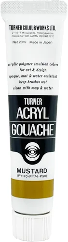 Vista 31 de Turner Colour Works Acryl Gouache Artist Pintura acrílica - Tubo individual de 0.7 fl oz - Siena quemada