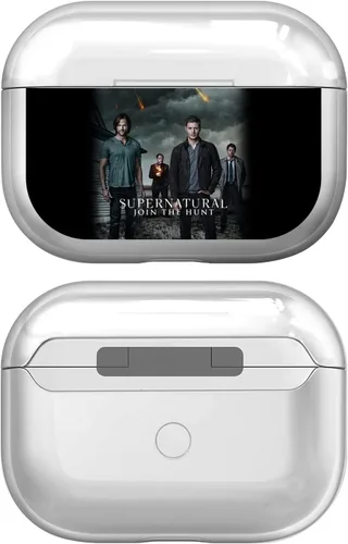 Vista 6 de Head Case Designs Cubierta de cristal duro transparente con licencia oficial de Supernatural Saving People con logotipo, compatible con estuche