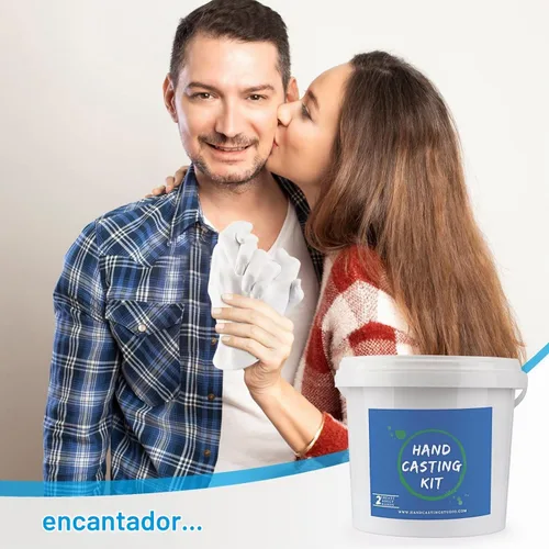 Vista 5 de Godora - Kit de fundición manual para parejas, captura huellas dactilares y detalles finos