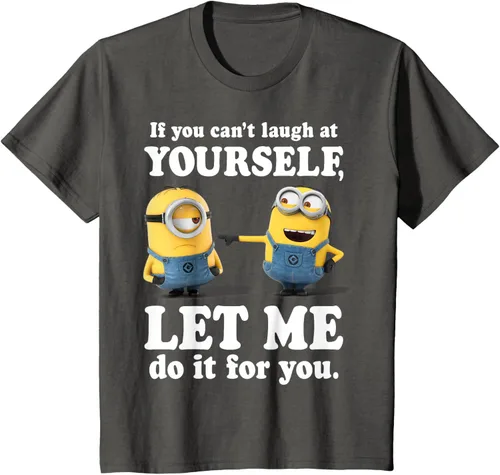 Vista 46 de Camiseta gráfica de Minions de Mi villano favorito: Ríete de ti mismo Negro