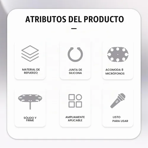 Vista 7 de TM100 Soporte para micrófono múltiple para soporte de micrófono, accesorio de bandeja cuadrada con capacidad para hasta 8 micrófonos en el escenario