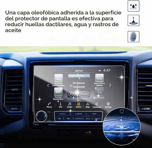 Vista 2 de SHAOHAO Protector de pantalla para Nissan Frontier 2023 2024, para camioneta Frontier S/SV 2022 2024, accesorios de pantalla táctil de 8 pulgadas