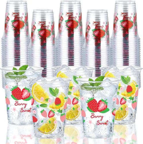 Vista 13 de 100 vasos de plástico para pelotas de golf, 16 onzas, color verde, desechables, vasos de plástico desechables para deportes, cumpleaños, soltero