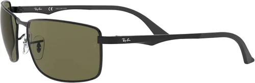 Vista 3 de Ray-Ban Gafas de sol rectangulares de metal RB3498 para hombre