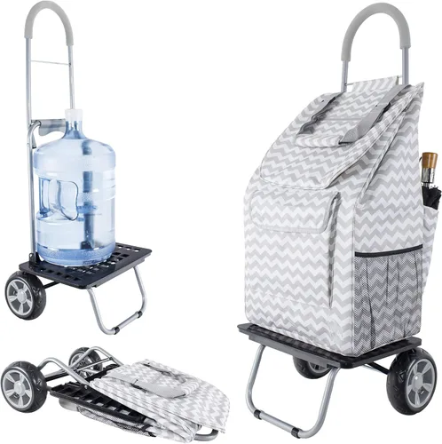 Vista 16 de dbest products - Carrito plegable de compras Trolley Dolly, Negro