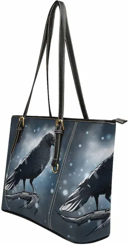 Vista 2 de InterestPrint Bolso de hombro casual de cuero PU para mujer