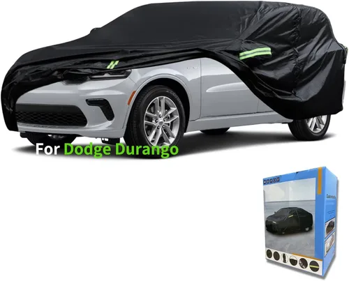 Vista 16 de Funda de automóvil a medida para Dodge, funda de automóvil de 7 capas impermeable para todo tipo de clima, para exteriores, cubierta completa contra