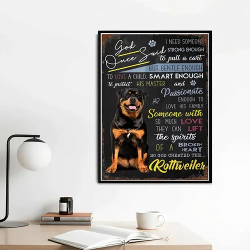 Vista 2 de YEEIFFD Kits de pintura de diamantes 5D Rottweiler Dog Diamond Art Kits para regalo, pintura de diamantes, perfecto para decoración de pared