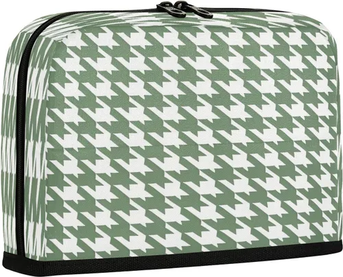 Vista 2 de Estuche para lápices de gran capacidad Estuche cosmético portátil organizador de escritorio para hombre grado escolar clásico verde blanco pata