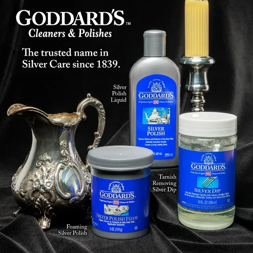 Vista 9 de Goddard's Solución Líquida para Cuidado de Plata - Galón, 1 galón Elimina instantáneamente el deslustre sin frotar, ideal para cubiertos, joyas