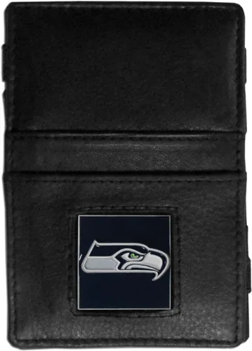 Vista 3 de Siskiyou Billetera de cuero de la NFL con escalera de Jacob