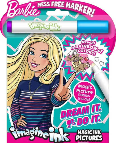 Vista 3 de Barbie - Libro para colorear y actividades con libro para colorear de tinta Imagine, calcomanías y más