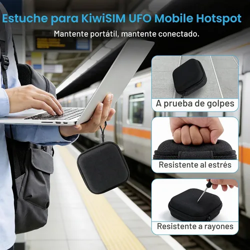 Vista 4 de KiwiSIM Hotspot móvil 4G LTE, datos portátiles del dispositivo 1GB de WiFi