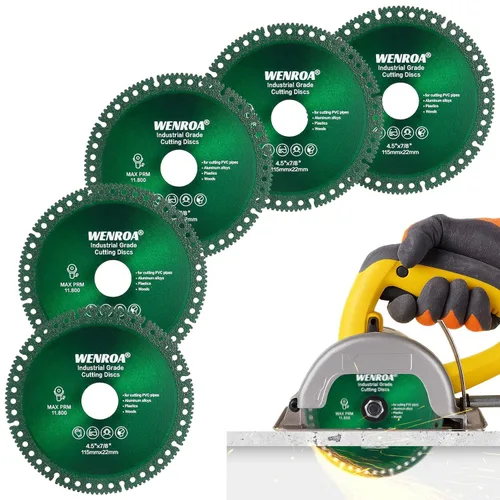 Vista 7 de Paquete de 2 discos indestructibles de 4 pulgadas para amoladora, disco de corte para amoladora angular, compatible con eje de 7/8 pulgadas, hojas