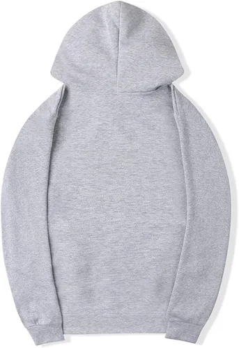 Vista 3 de Sudaderas con capucha para hombre, de algodón ligero, con bolsillos grandes, casual, holgada, con capucha, manga larga, acolchada, sin botones