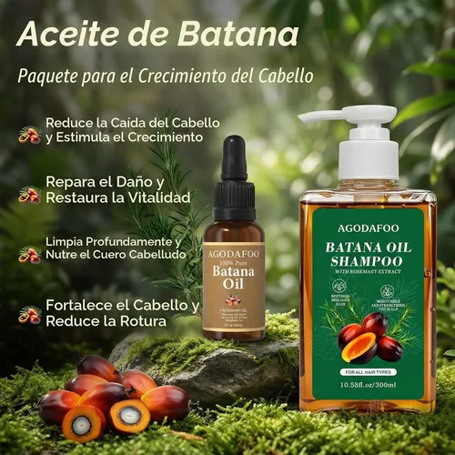 Vista 2 de Champú de aceite de batana y aceite de batana para el crecimiento