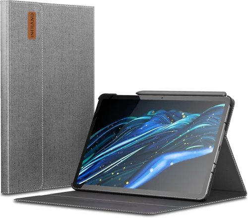 Vista 11 de INFILAND Funda para Samsung Galaxy Tab S10 Lite/10 FE/ S9 FE 5G de 10.9 pulgadas/Tab S9 de 11 pulgadas, Cubierta Ultra Delgada Multi-Ángulo