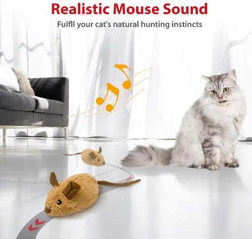 Vista 4 de PETGEEK Gigwi - Juguetes interactivos para gatos de interior, juguete en movimiento para gatos adultos aburridos de interior, juguete electrónico